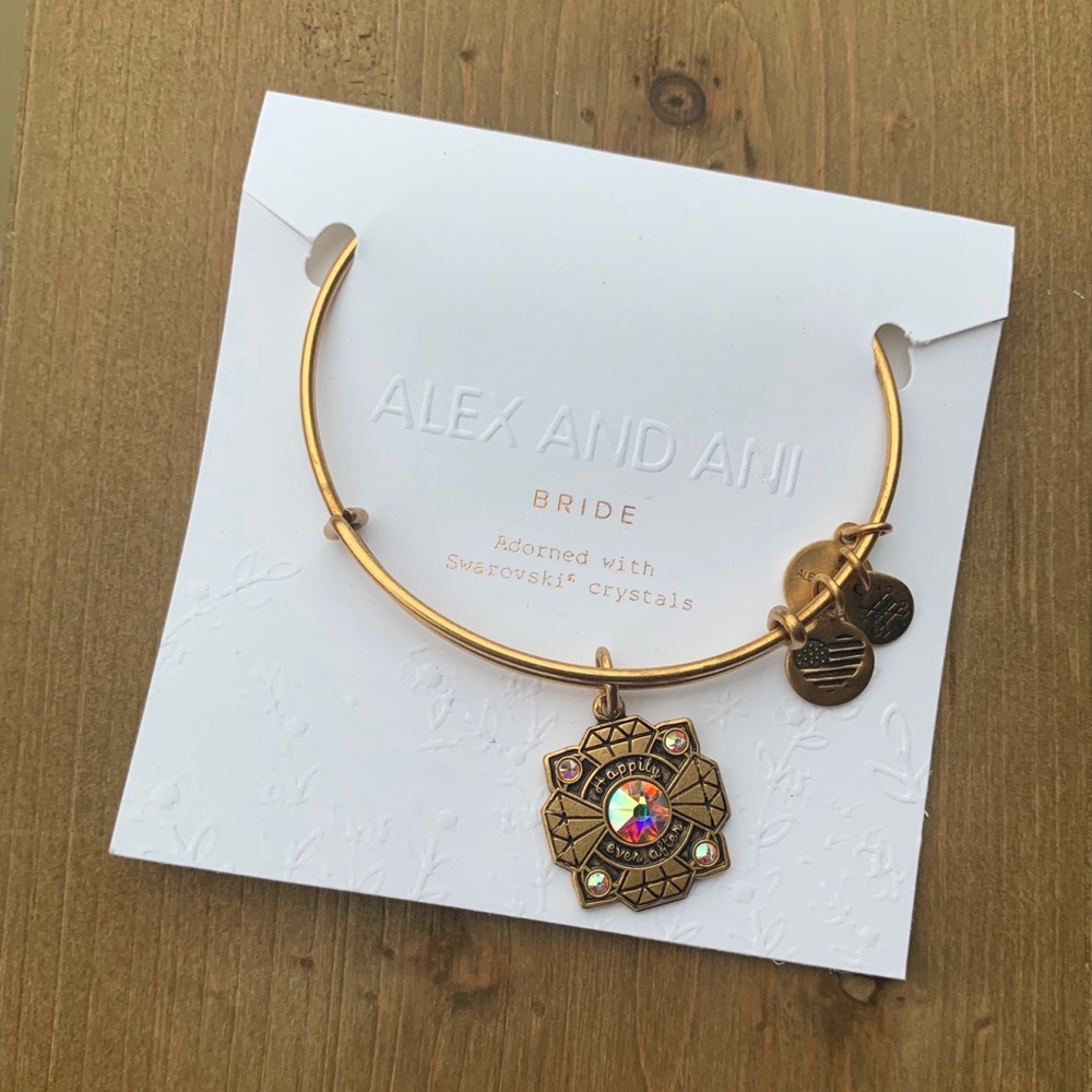 Alex and Ani Bride Charm Bangle NWT